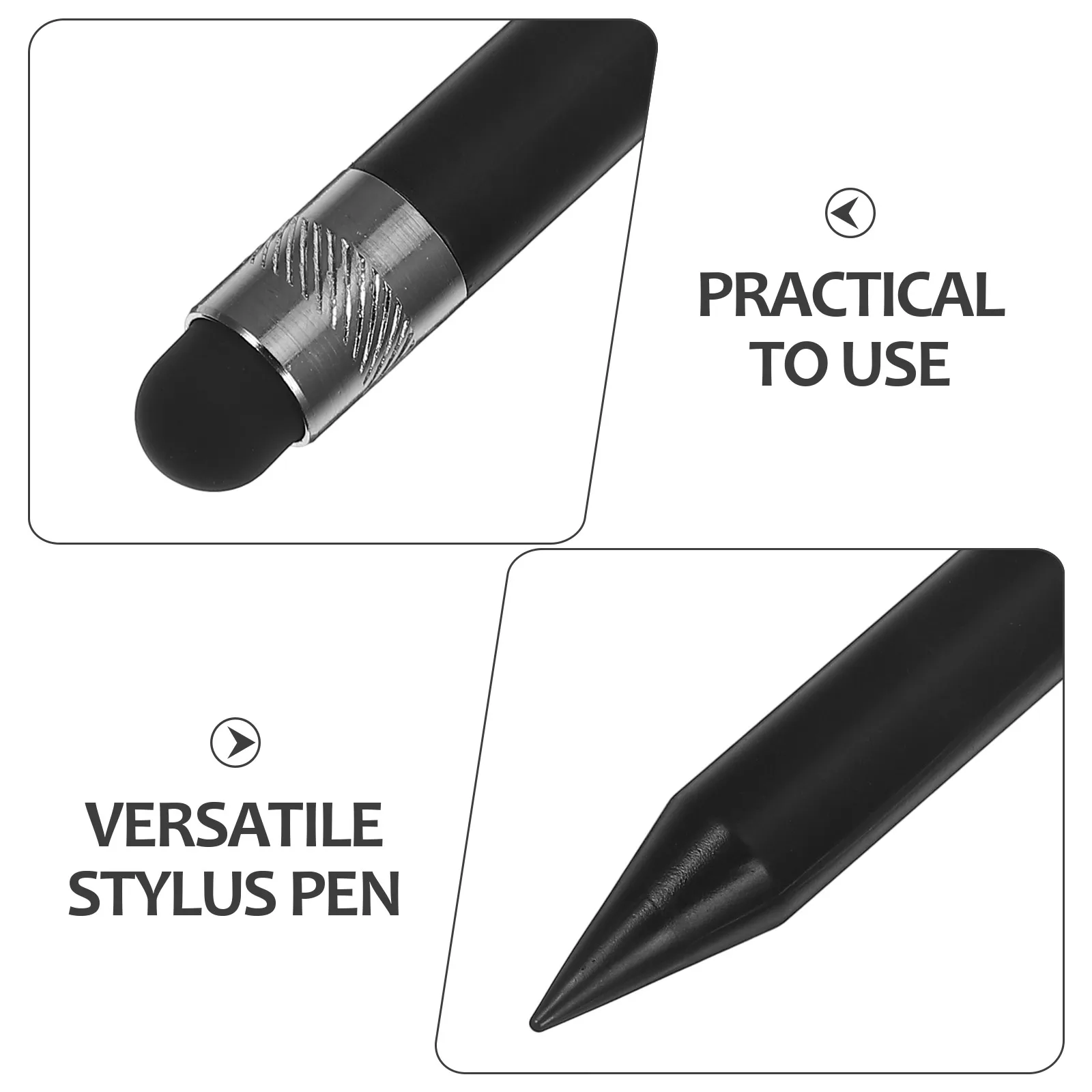 

High Precision Black Capacitive Stylus Pen - Multi-purpose Smooth Touch Writing Pen for Phone & Tablet Electronics Computer