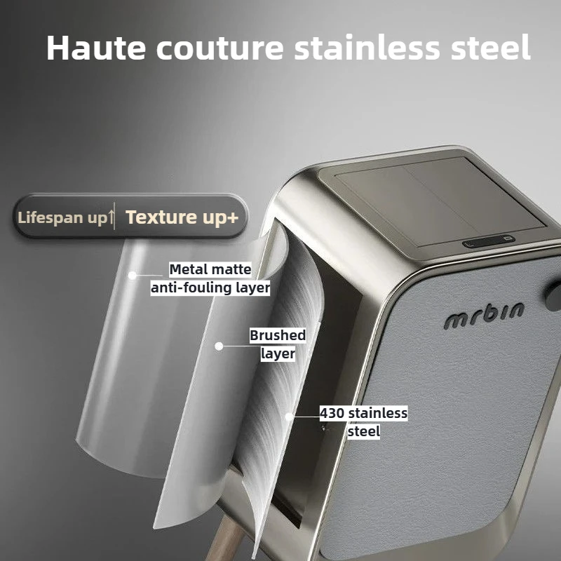 20L Automatic Sensor Trash Can Smart Intelligent Electric Kitchen Garbage Bin Luxury Bedroom High Foot Litter Bin Home Cleaning - Image 3