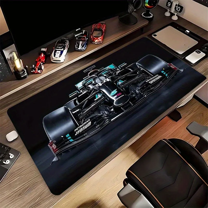 

Дизайнерский гоночный автомобиль Formula 1, коврик для мыши, настольный коврик, игровой коврик из высококачественного материала, основание из натурального каучука, подходит для офиса и игр