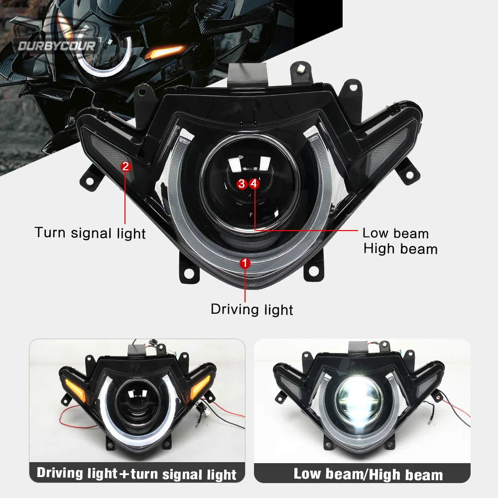 Headlight For Luxury Suzuki GSX250R 2017-2023 LED Light Bulbs Motorcycle Headlight Front Headlamp Assembly