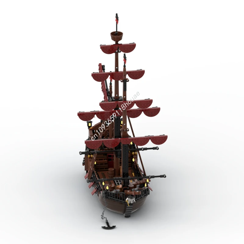 

1089pcs MOC Port Sauvage Loup de Mer Pirates Model Building blocks Kids creative Assemble toys Christmas gifts