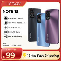 NEW Original HOTWAV Note 13  Smartphone Android 13 6.6'' HD+ 8GB(4+4) RAM+128GB ROM 50MP 5160mAh Battery Cellphones