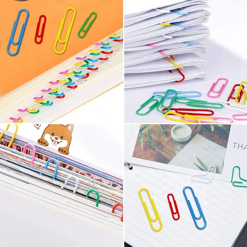 400 Stuks Gekleurde Paperclips, 6 Verschillende Kleuren Paperclips Voor School, Kantoor, Persoonlijke Bestanden Organiseren, Professioneel Gebruik