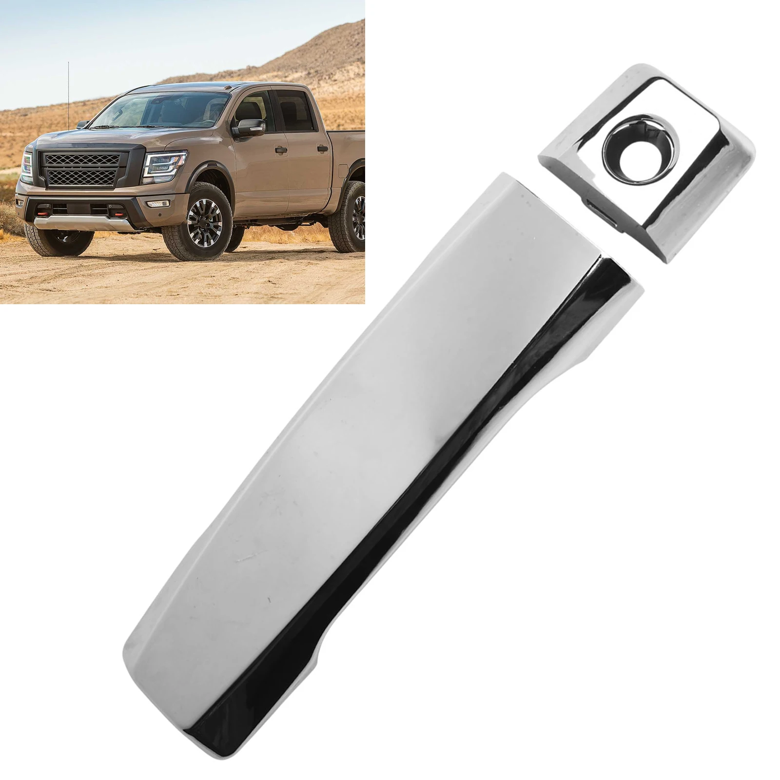 

Front Left Outside Door Handle for Nissan Pathfinder 2004 and For Armada 2005-2013 OEM 80640ZC00A with Lock Provision