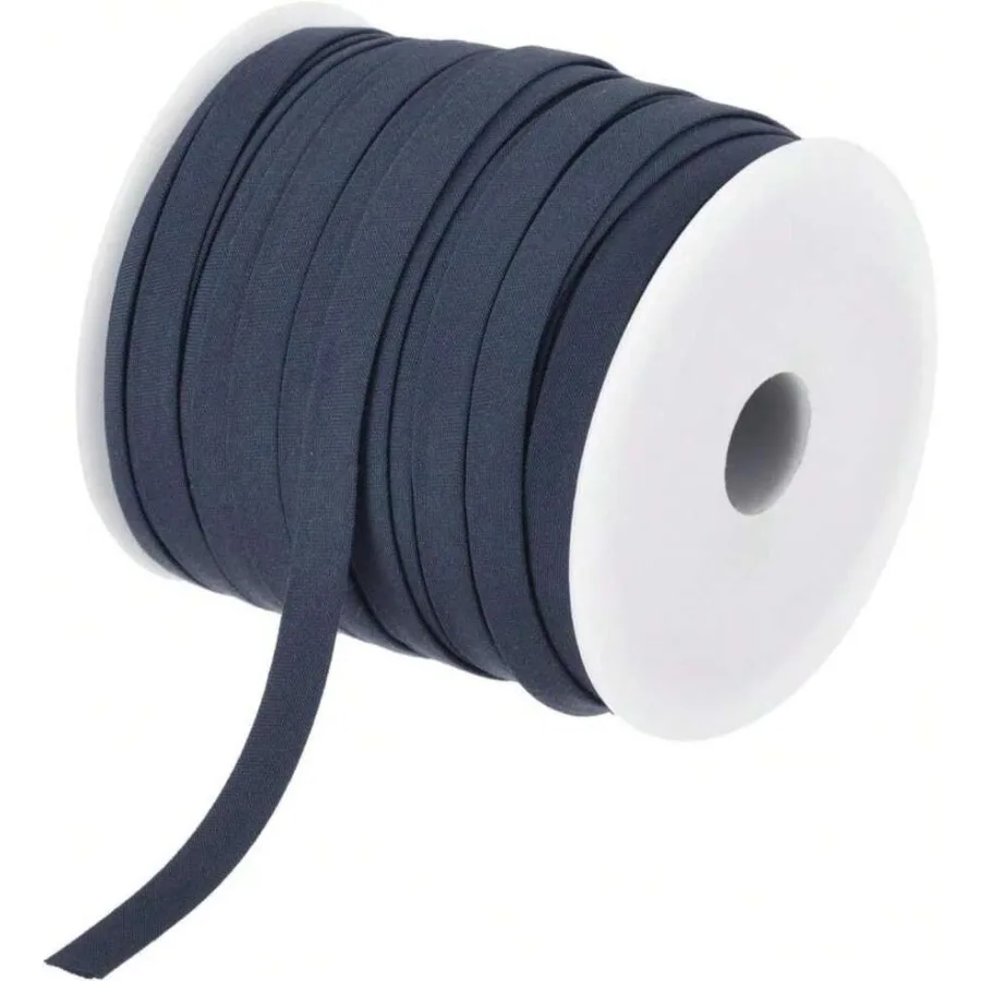 

MECCANIXITY 3/8 Inch Double Fold Bias Tape Cotton Continuous Bulk Bias Tape For Sewing Seaming Quilting Hemming Binding Crafts