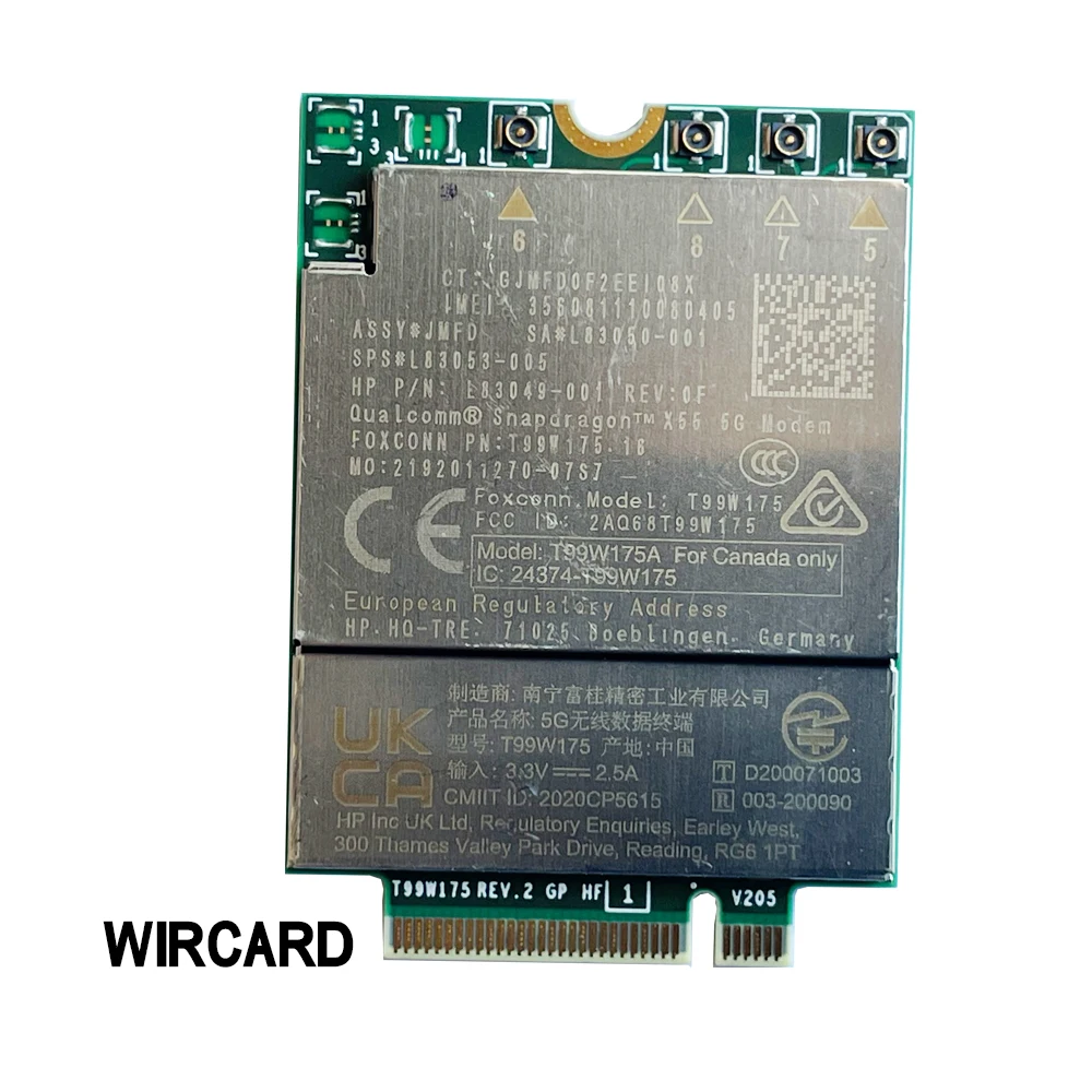 T99W175 snapdragon X55 4G 5G bands Module Card sps L83053-005 SA#L83050-001 for HP 840 850 G8