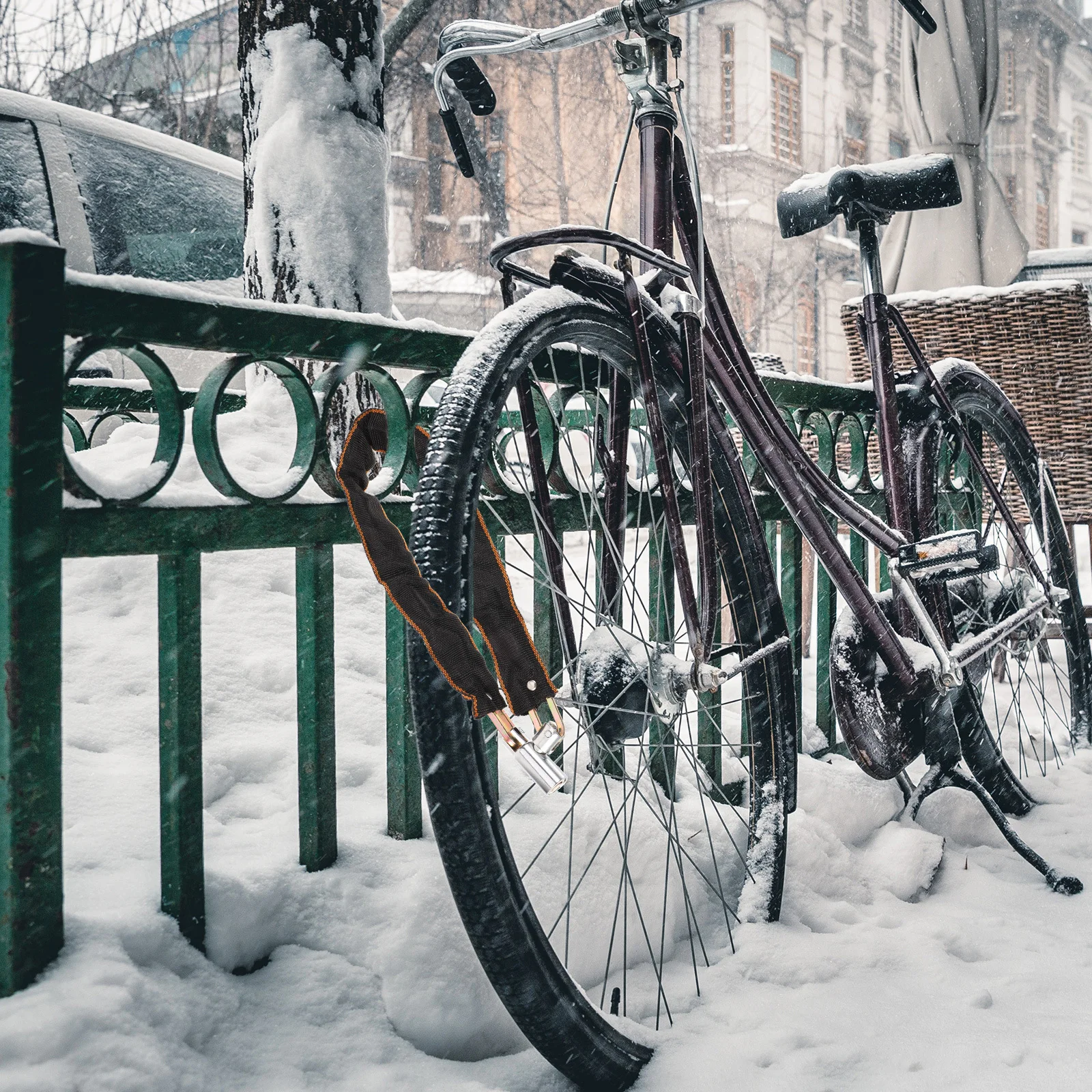 

Bicycle Heavy Duty Chain Lock For Motorcycle Mountain Bike Outdoor Cycling Anti-Theft Security Bike Lock Waterproof