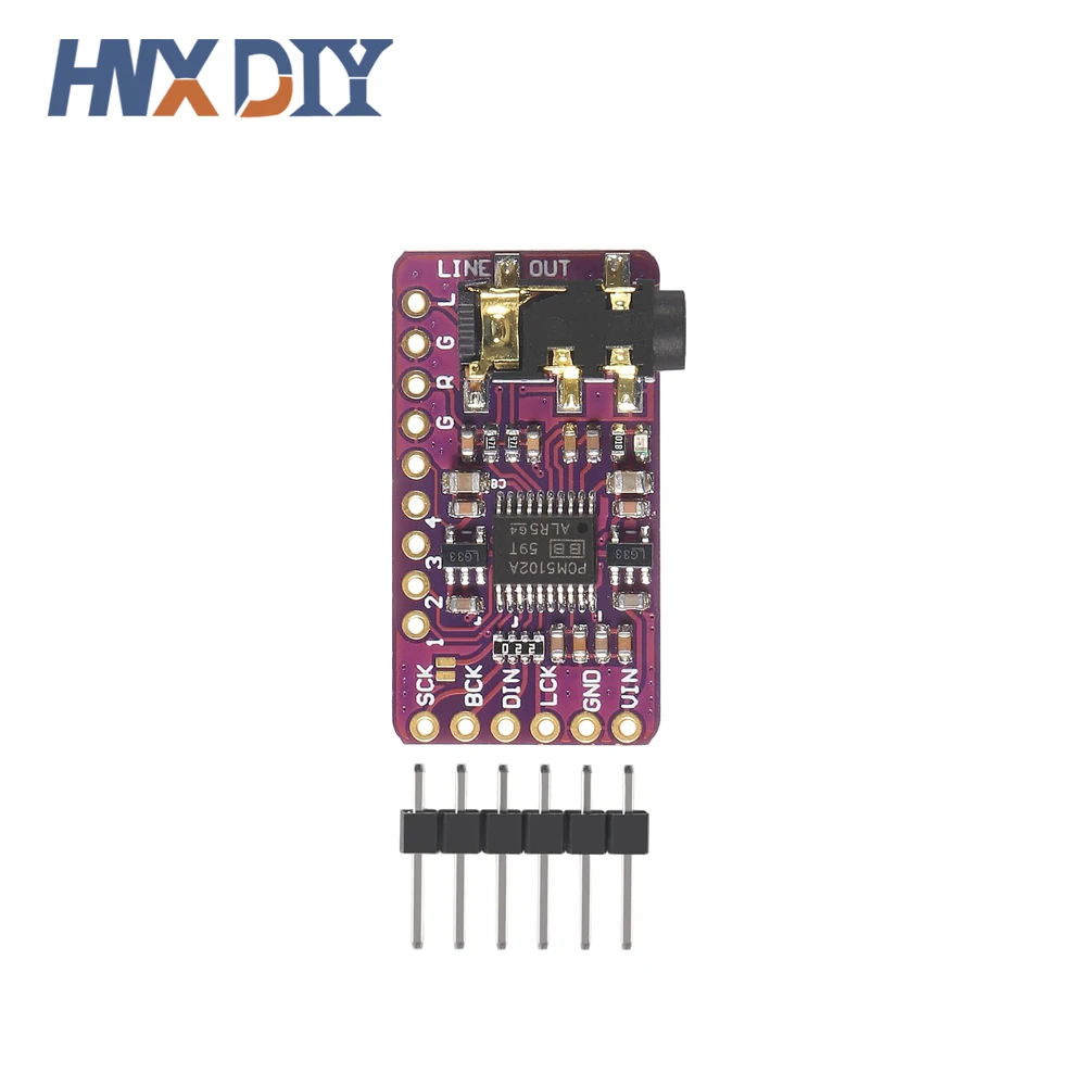 1-10pcs PCM5102A DAC Decoder GY-PCM5102 Interface I2S  Player Module For Raspberry Pi pHAT Format Digital PCM5102 Audio Board view 4