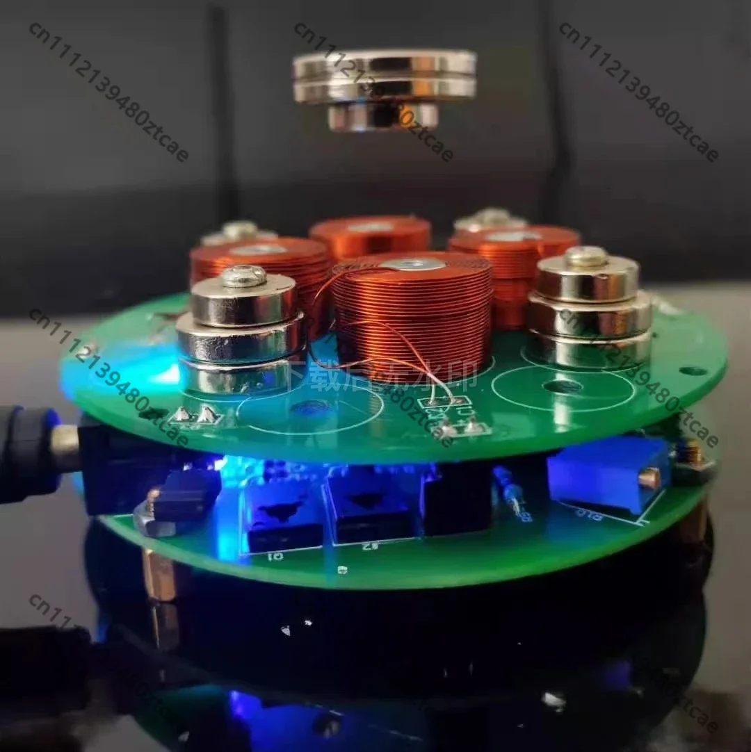 Push Down Magnetic Levitation DIY Kit Electronic Production Learning Tool Loose Parts & Finished Products Suspension Simulation