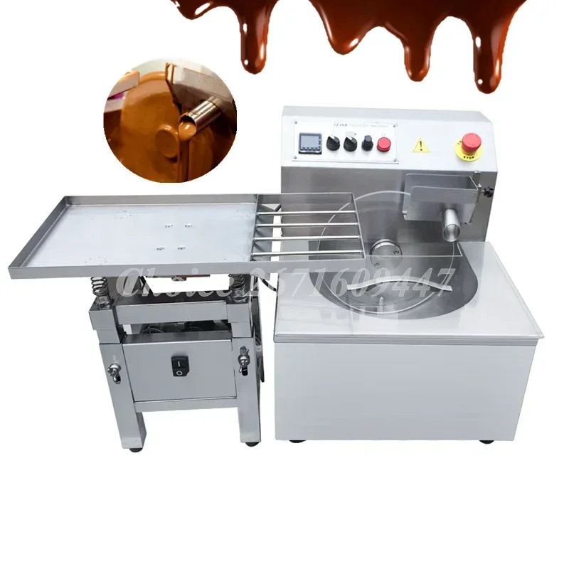 Automatic Chocolate Melting Tempering Machine with Vibration Table Electric Chocolate Tempering Machine