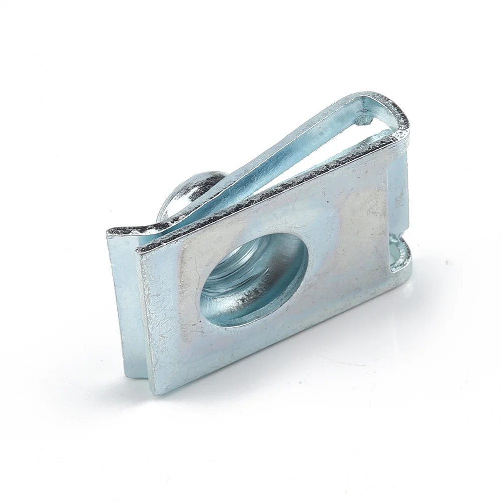 

110pcs U Nut Fasteners Manganese Steel Spire Clip For Panel Bumper Fixing Motorcycle Fairing Bodywork Dashboard Cable