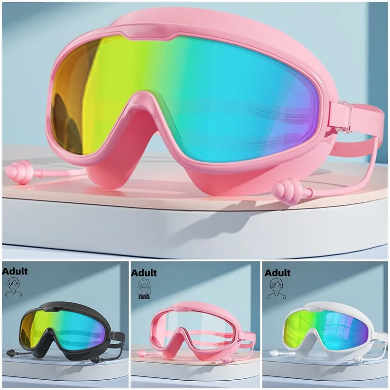 Holiday Travel Adult Swimming Glasses, Cushioned Sealed Silicone Transparent Frame, Ideal For Summer Water Activities
