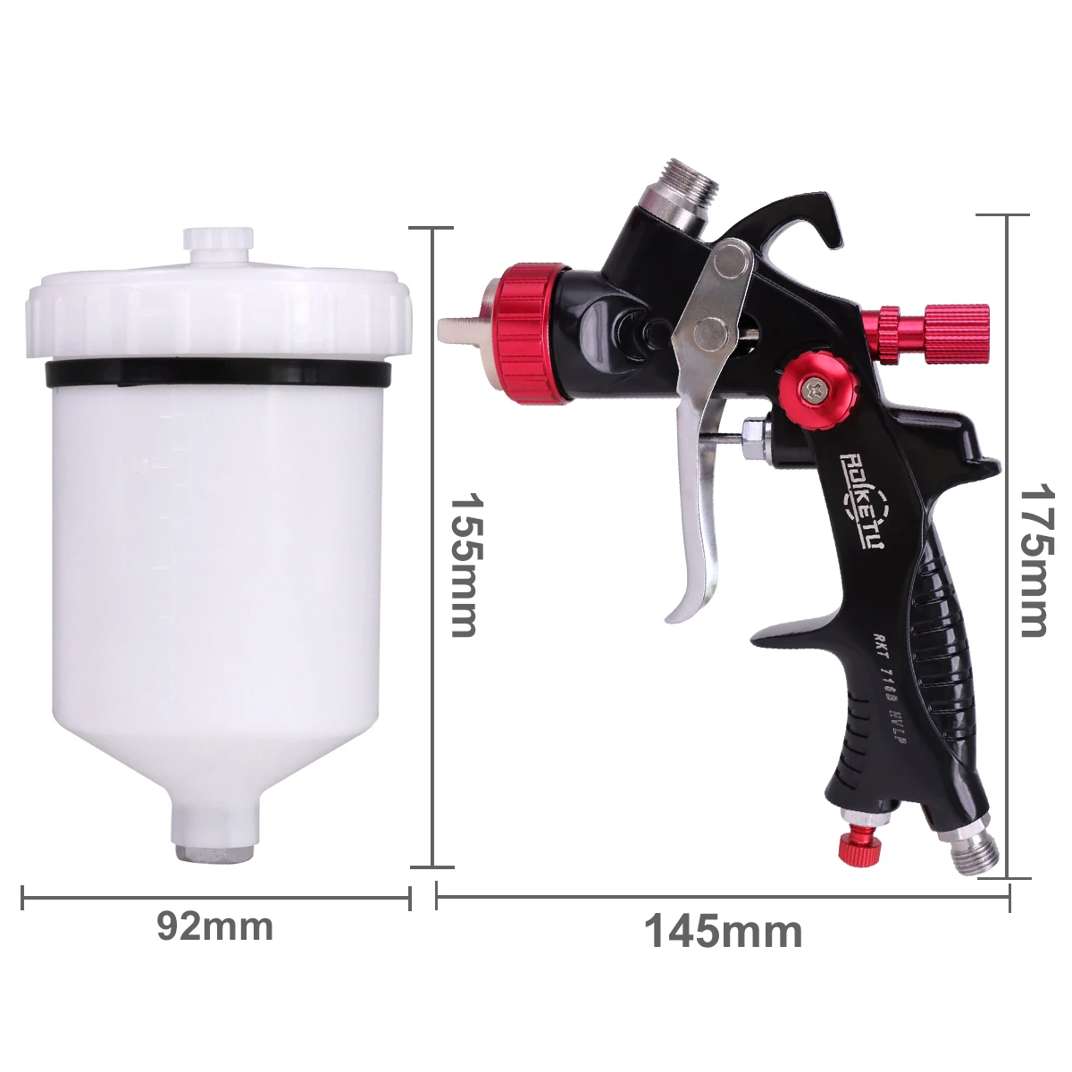 1.3mm Nozzle 716 Professional HVLP Paint Spray Gun Airbrush For Painting Car Aerograph Pneumati Tool