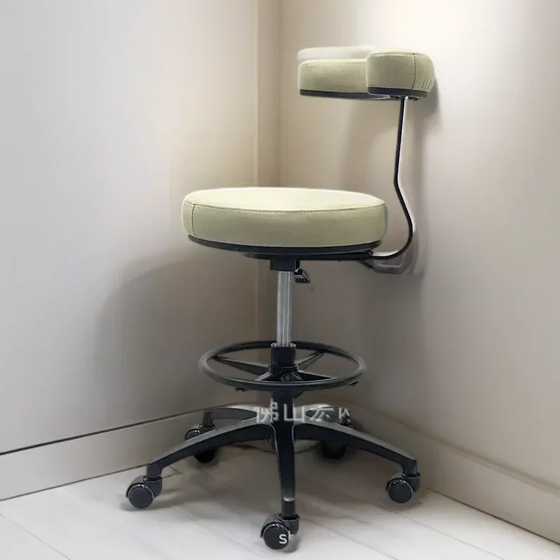 

Professional Beauty Barber Chair Salon Furniture High Chairs Wheels Rotating Stool Barber Silla Para Lashistas Salon Furniture