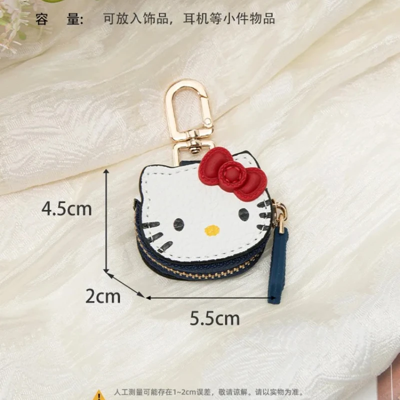 Sanrio креативный кожаный KT Cat сумка кулон мультфильм Hello Kitty брелок Kawaii модная одежда аксессуары подарок на день рождения
