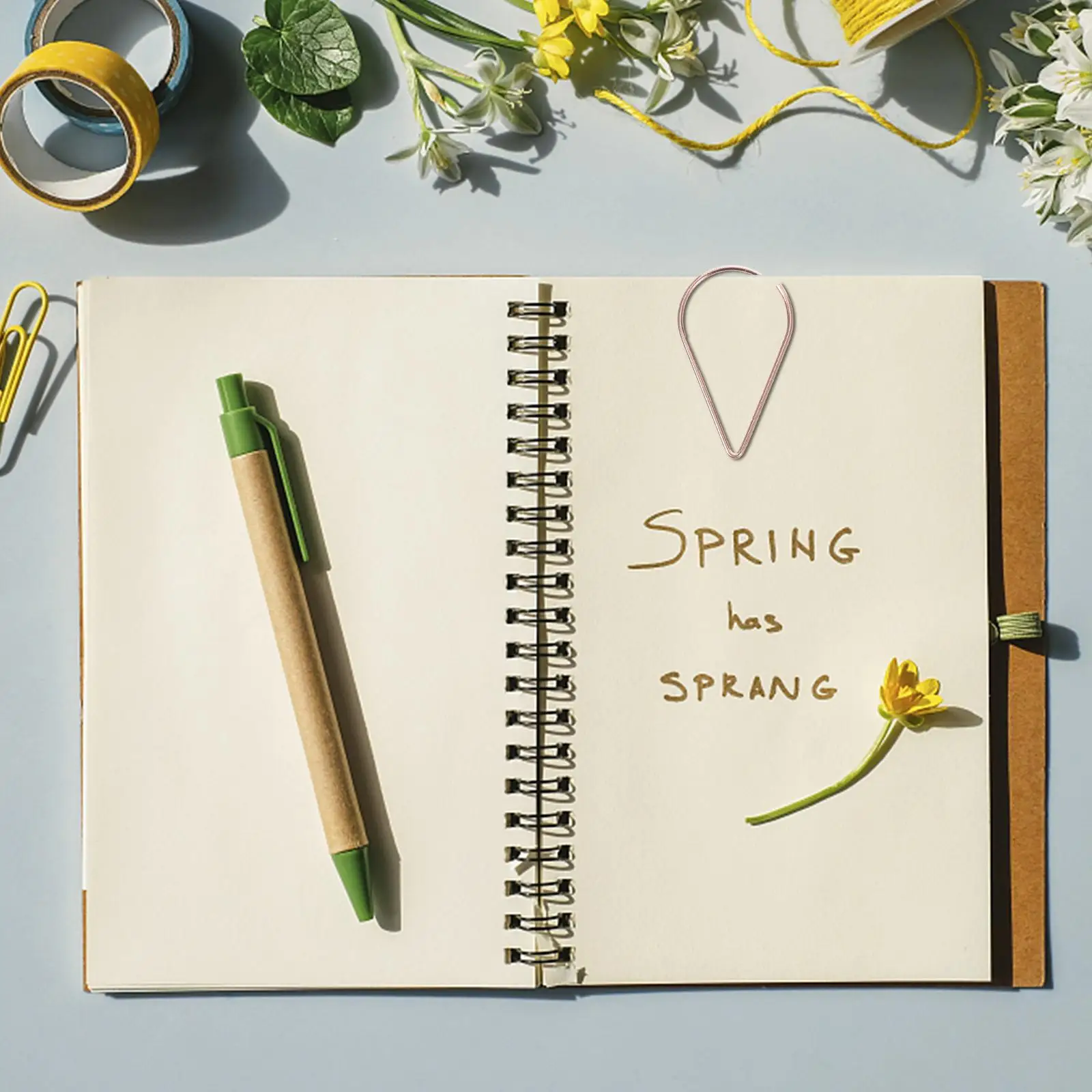 10 Pcs Embellishments Paper Clip Bible Highlighters Small Steel Rose Gold Office