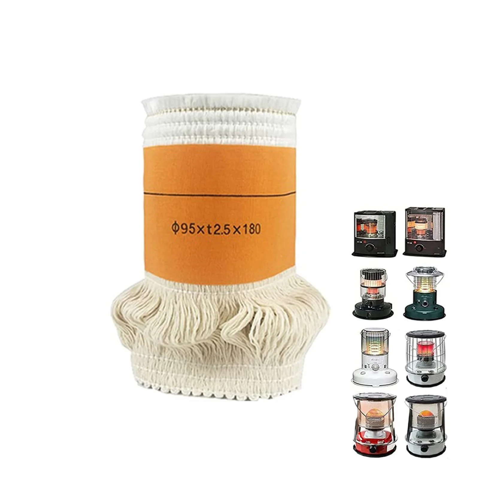 

Kerosene Heater Wick Replacement Core for Smokeless Indoor and Outdoor Burners with Eco-Friendly Cotton Material