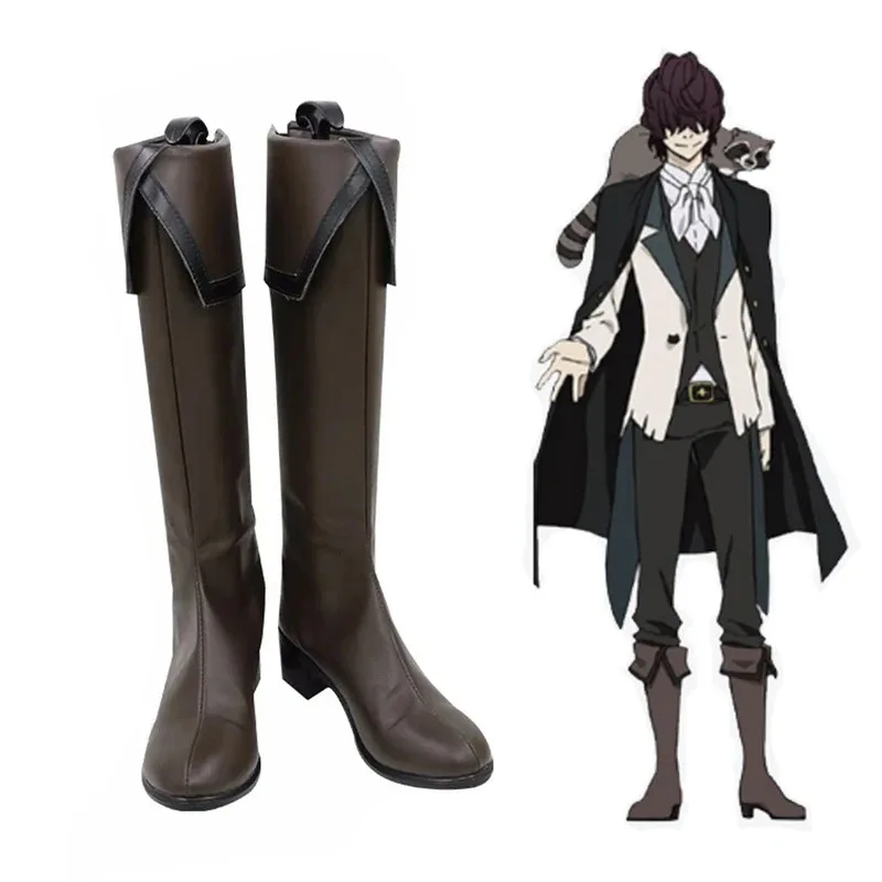 

Новая обувь для косплея в стиле аниме Bungo Stray Dogs Nakajima Atsushi, сезон 2, Эдгар Аллан Поэ, костюм на Хэллоуин, ботинки из искусственной кожи, аксессуар20