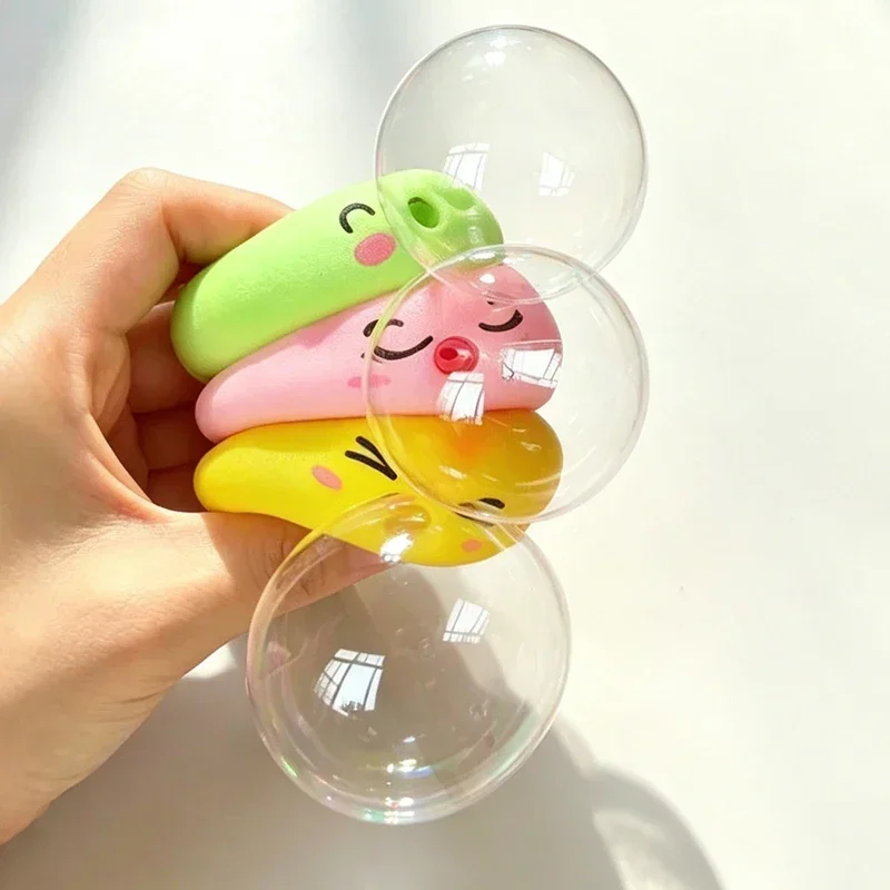 1/4Box Dumpling Squeeze Blow Bubbles Toy Dumpling Squishies Set mit Dampfgarer, Blasenblasen-Squishies, dehnbares Fidget-Sensorik-Spielzeug – Detail 3