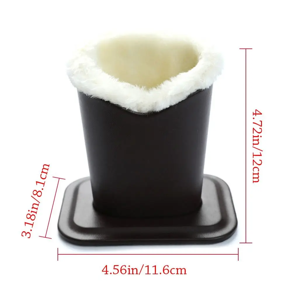 PU Leather Eyeglass Holders Sunglass Stands With Soft Plush Lining Eyeglass Holder Stands Safe Plush Lined Glasses Case