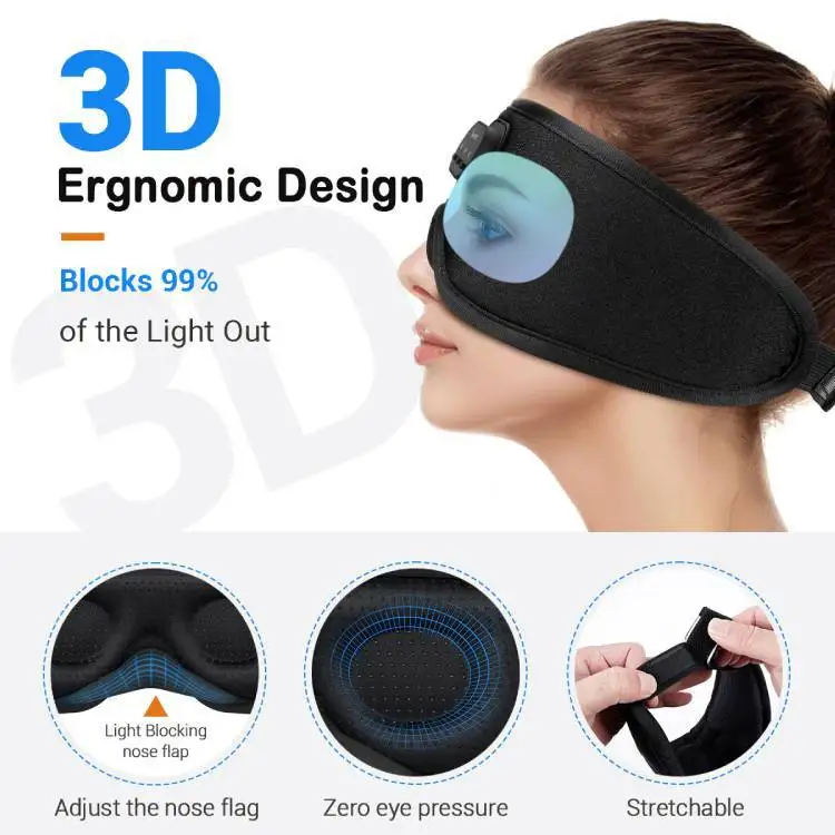 Spot USB wireless hot compress eye mask, electrically heated steam cold compress, detachable lavender sleep anti myopia eye mask