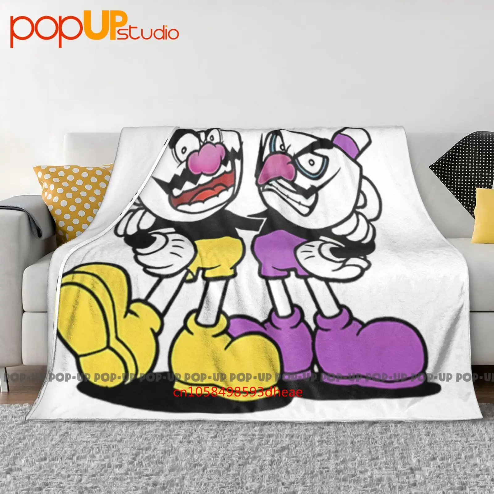 

Cuphead Wario Waluigi Funny Brineybeard Game Ultra-Soft Blanket Quilt Winter Sofa Cover Bed Covers