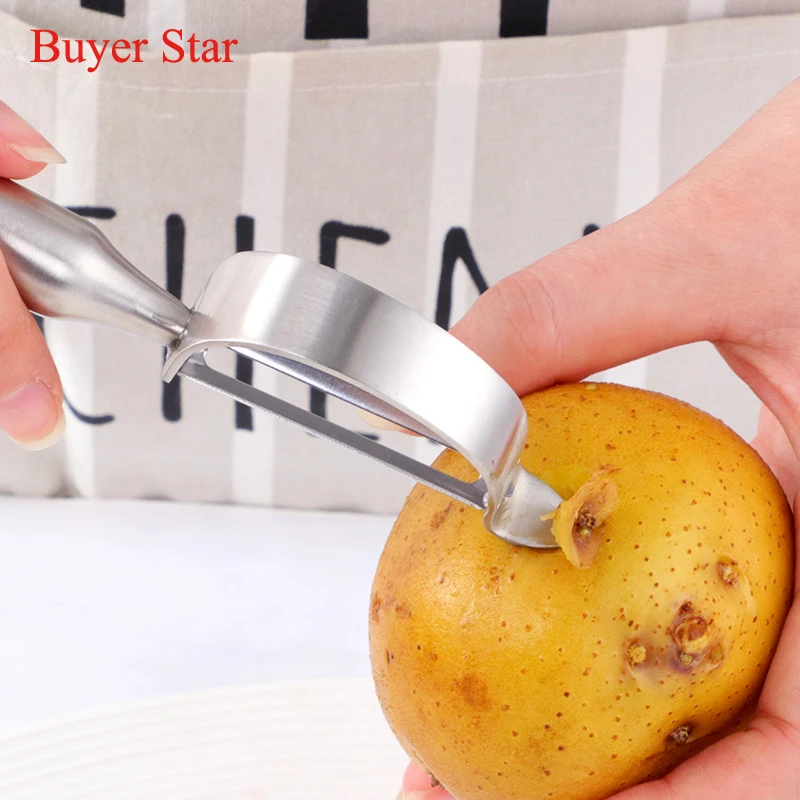 New Gold Fruit Peeler Stainless steel Potato Peeler Vegetables Grater Cutter Julienne Metal Fruit serving tools Kitchen Gadgets