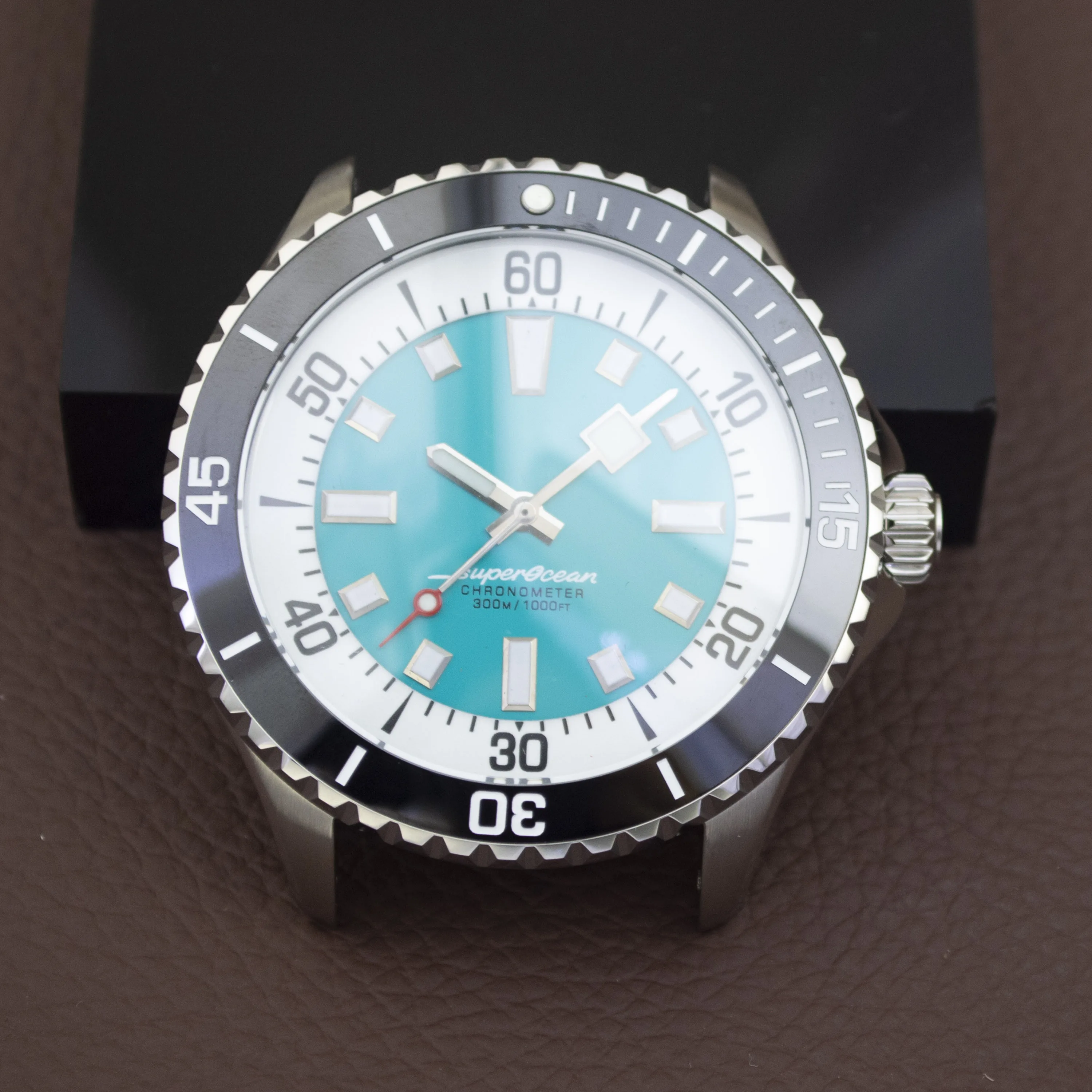 200m Dive Watch Case Dial Hands Stainless Steel NH35 Case Sapphire Glass for Superocean MOD Parts NH35 NH36 Movement Men Case