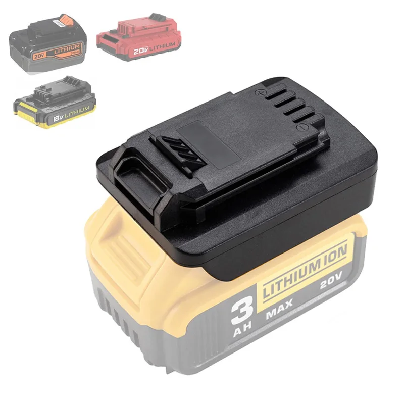 Adapter Converter for Dewalt 20V Li-ion Battery To PorterCable 20V PCC685L,Black&Decker 20V LBXR20 LB20 LBX20 Power Tool Battery