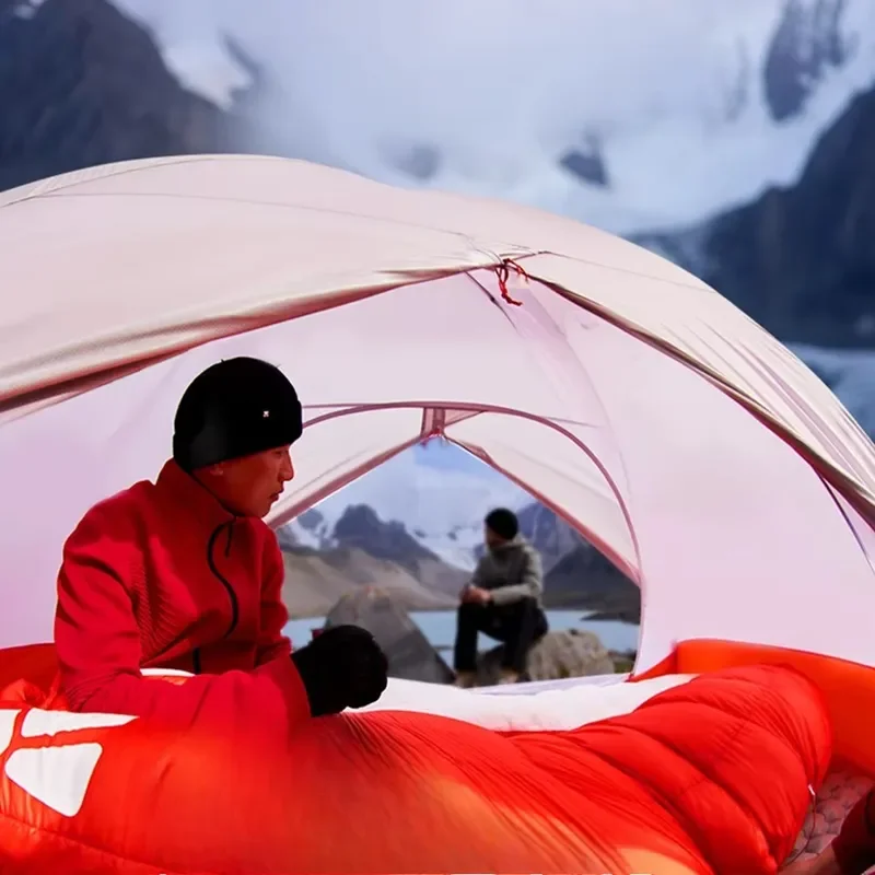 Ultralight Outdoor Camping Gear White Goose Down Style Sleeping Bag 0°C