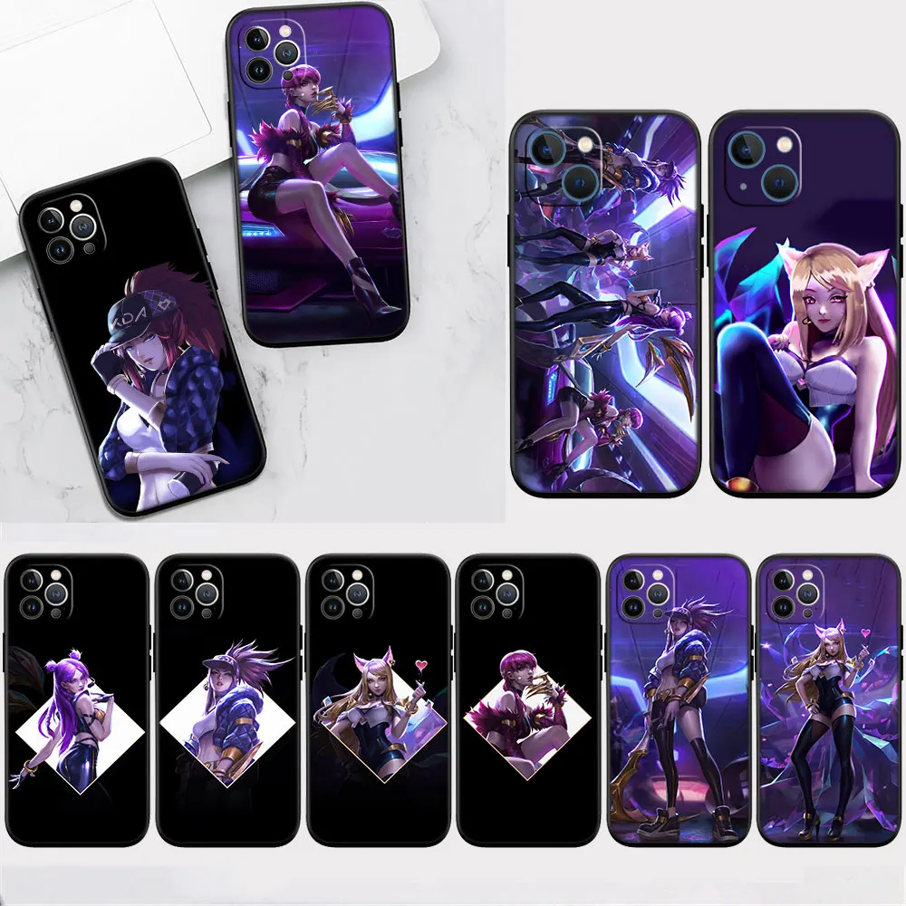 lol kda kaisa Ahri akali Case for Samsung S24 Fe Plus Ultra A55 A35 A24 A25 A15 A05S A05 M55 M15 Quantum 2