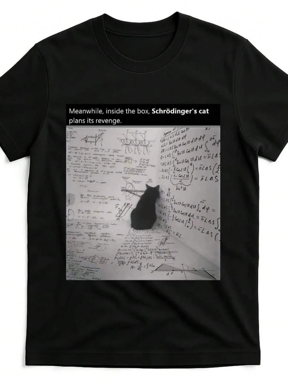 T-shirt de sport unisexe pour homme, motif chat de Schrödinger, expérience pensée, idéal pour l'été