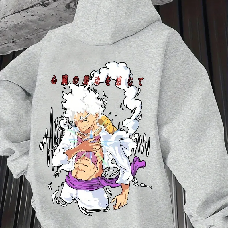 

ONE PIECE One Piece Animation Luffy Nika Joint Peripheral Hooded Sweater Men's and Women's Autumn and Winter Clothes