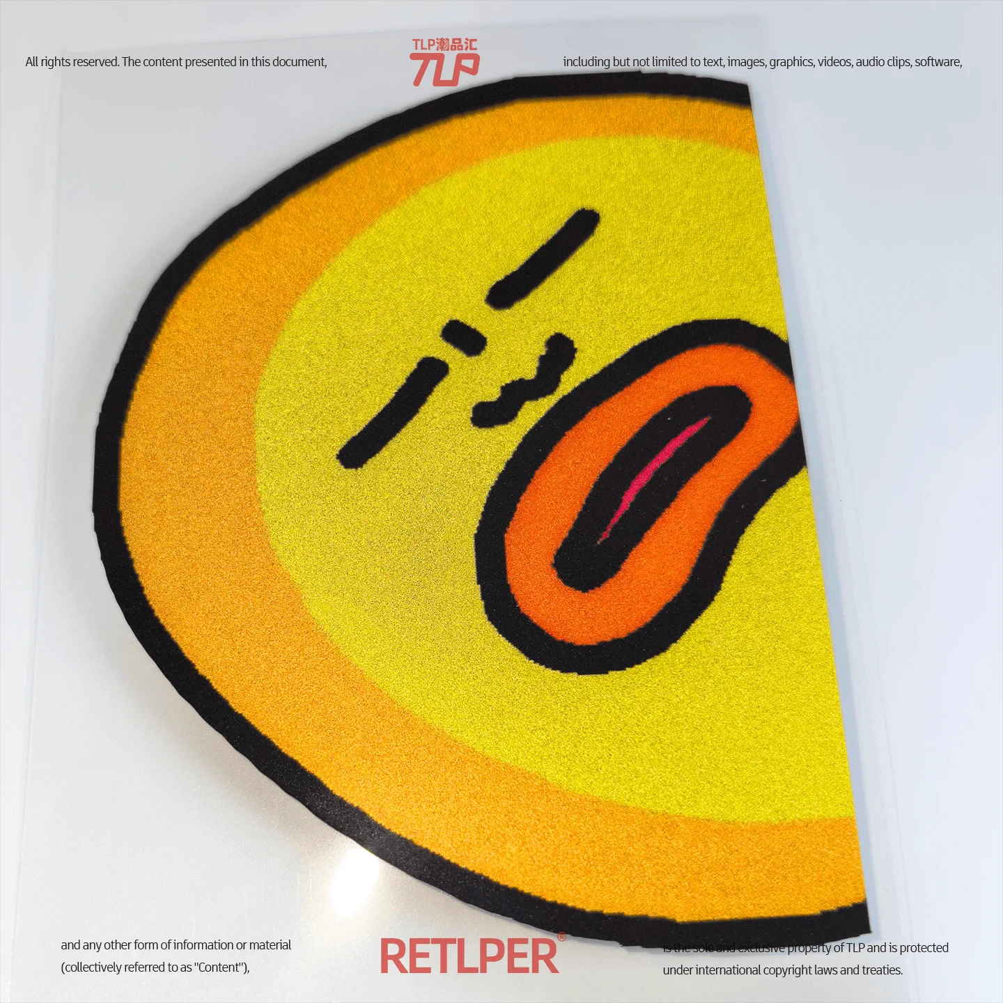 Retlper Reflective Car Sticker Original Design Half-Face Peeping Expression Funny Crying Flat Sticker