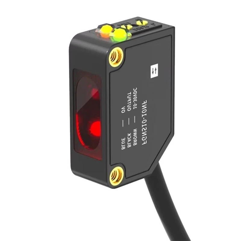 [NEW!A25P】 FGNS10-10NF Optical Inductive Sensor 24V Diffuse Reflective Red Visible Concentrator For Sensing