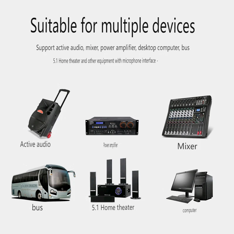 تصدير التجارة الخارجية ميكروفون سلكي ولاسلكي ثنائي الغرض S2-308 ميكروفون مؤتمر منزلي خطاب الغناء الكمبيوتر