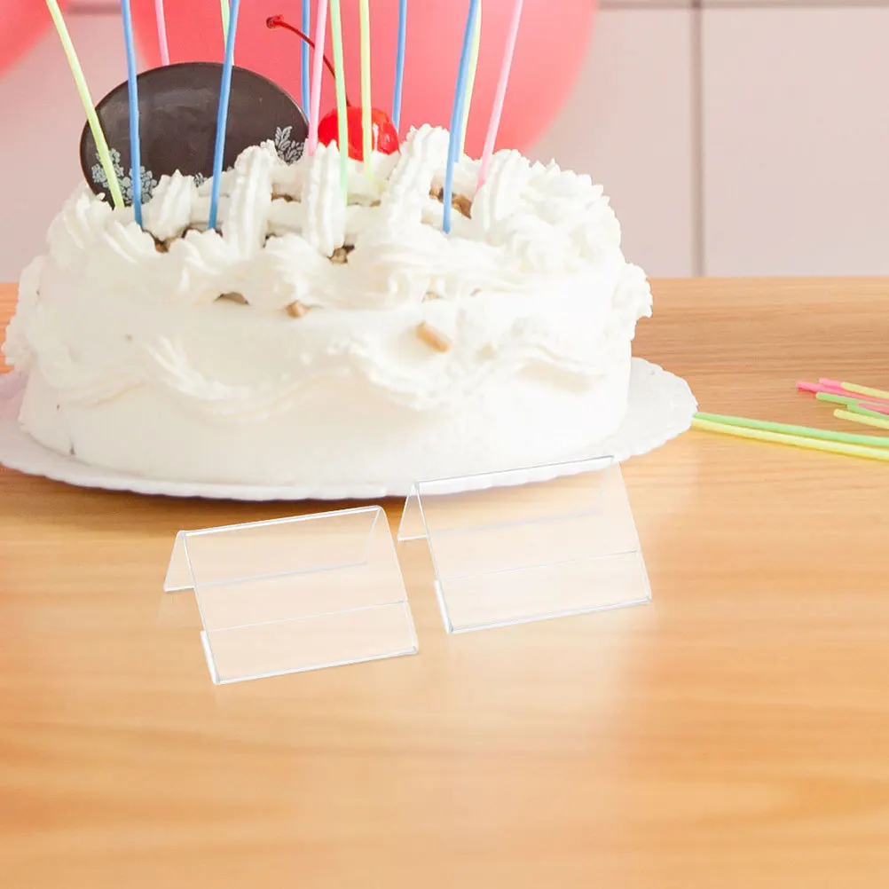 10 قطعة حامل علامة أكريليك شفاف على شكل حرف L حامل عرض واضح للبيع بالتجزئة مكتب الحدث الجدول خيمة تسجيل القائمة رف شاشة