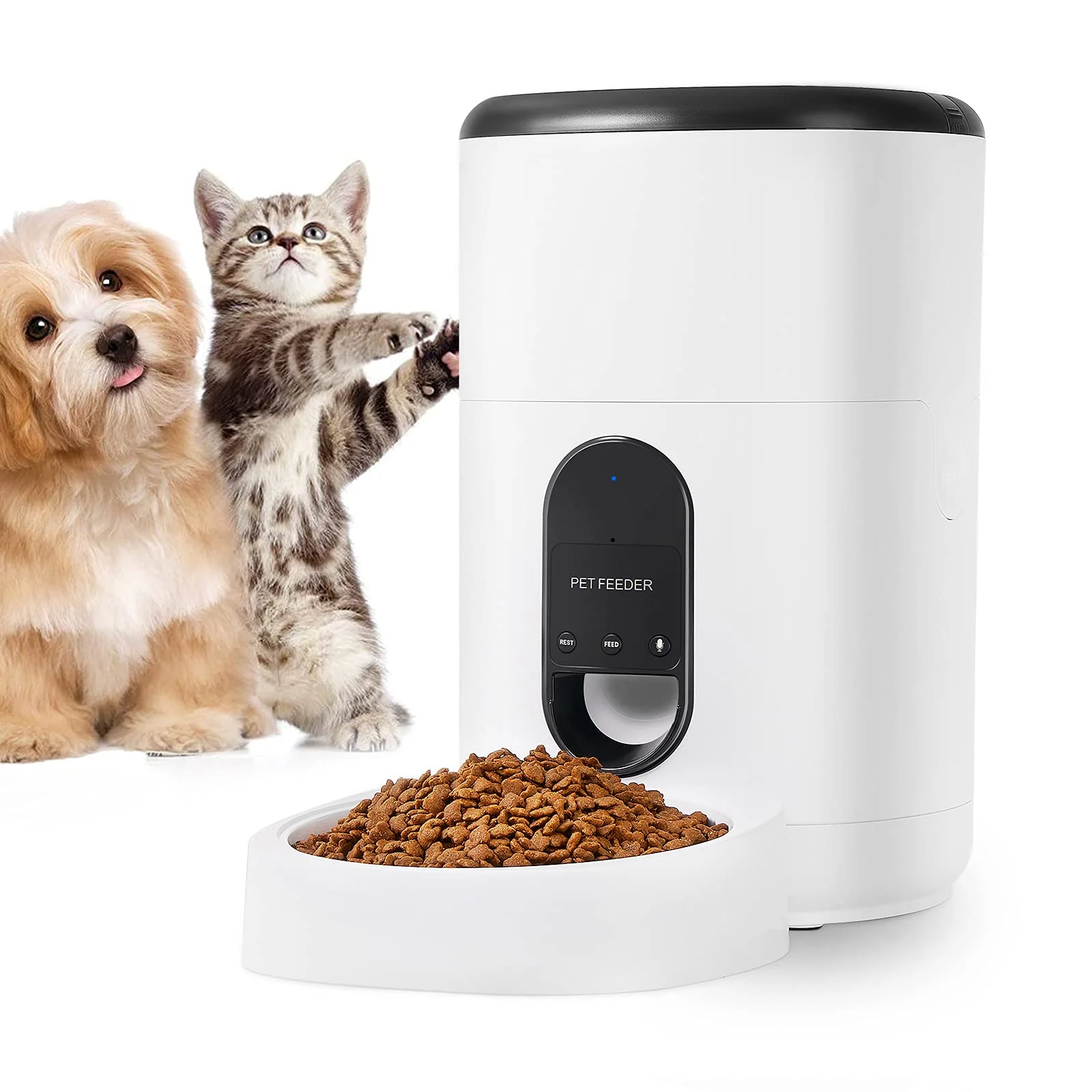 6l Dog Cat Smart Feeder Smart Automatic Pet Feeder Cat Feeder For Pet With Adjustable Feeding Schedule Dry Food Dispenser