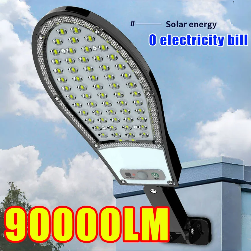 

90000LM Outdoor Solar Lights Super Bright Solar Light for Outdoor Motion Sensor Wall Street External Solar Lamp Garden Lantern