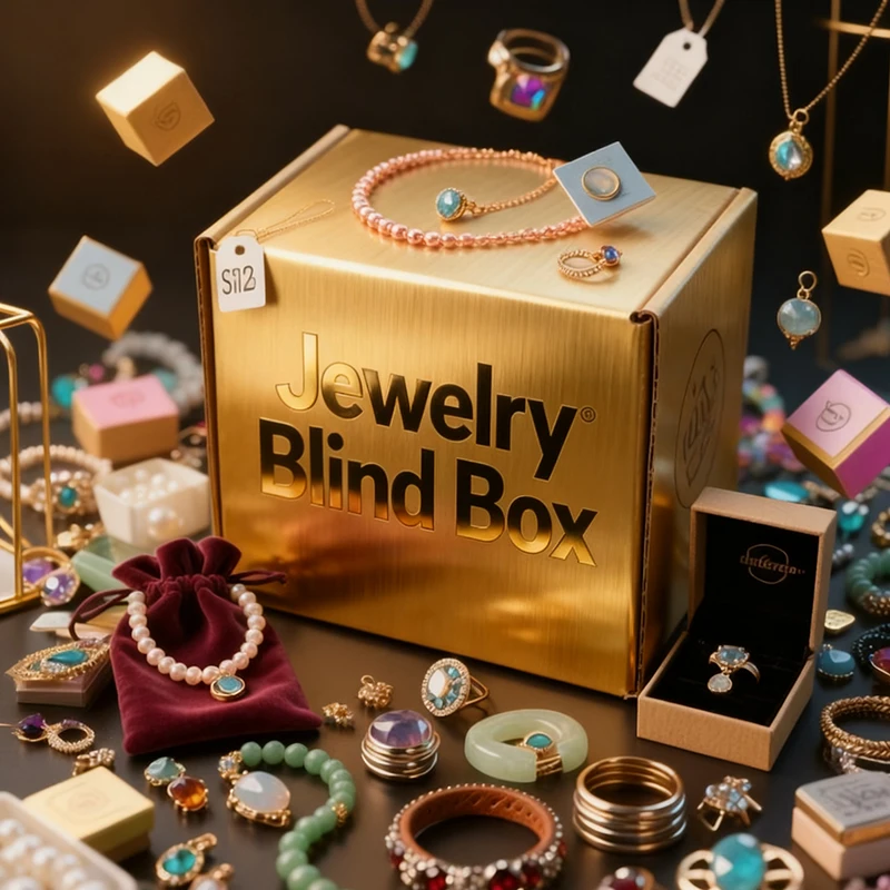 

Таинственная сумка для смешанных ювелирных изделий. Случайный подарочный пакет. Случайный вариант 1, 10, 30, 50 штук или пары, включая серьги, кольца, ожерелья или