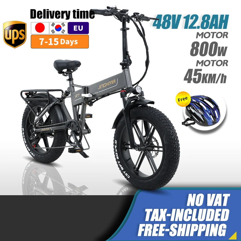 

[EU STOCK]Bicycles bike electric bicycle fat ebike folding 800w 48V12.8ah lithium battery 4.0 fat tire adult Bikes 20inch e bike