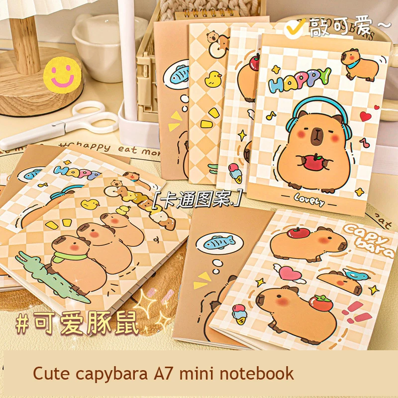 10 books Capybara A7 Notebook Pad Pocket Word Book Agenda Notepad Weekly Planner School Notebooks Diary Planner Office Supplies