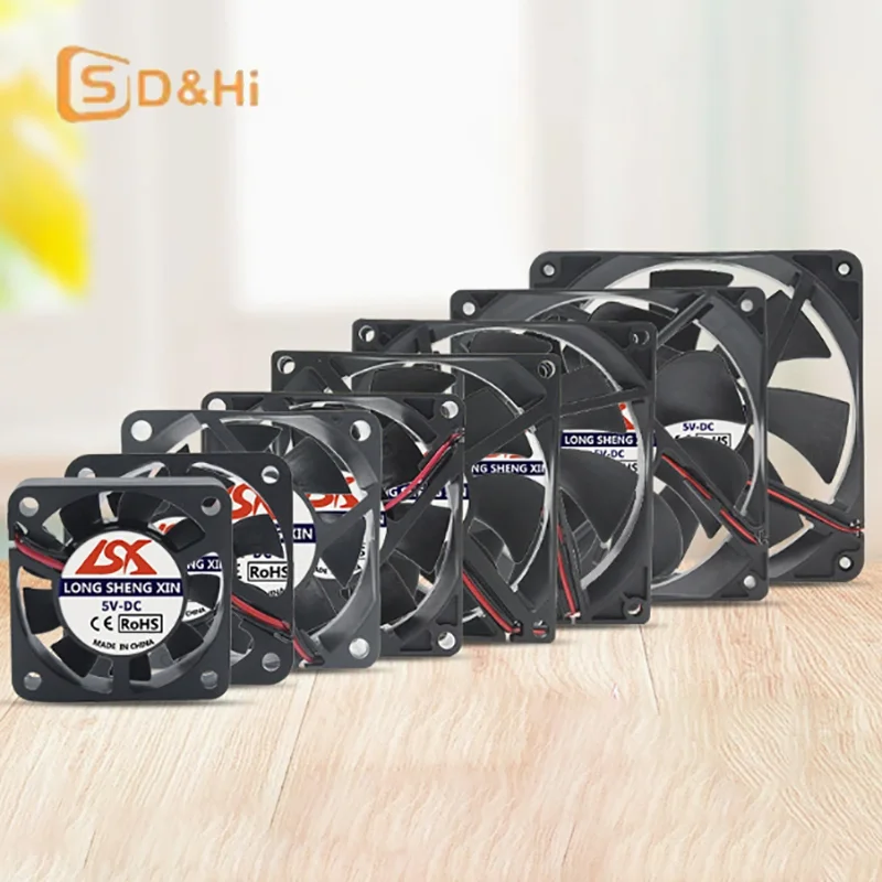 

5V/12V/24V Cooling Turbo Fan Brushless 3D Printer Parts 2Pin For Extruder DC Cooler Blower Part Black Plastic Fans