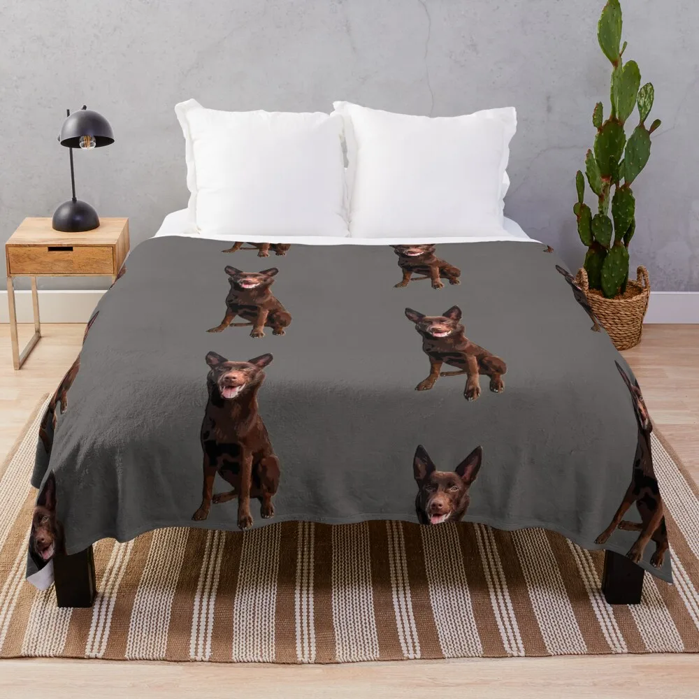 

Kelpie - Australian Kelpie Throw Blanket Warm halloween Vintage Comforter Blankets