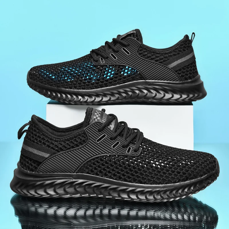 

YRZL Mens Sneakers 2025 New Lightweight Breathable Mesh Shoes Men Casual Walking Non Slip Tennis Hombre Sports Running Shoes