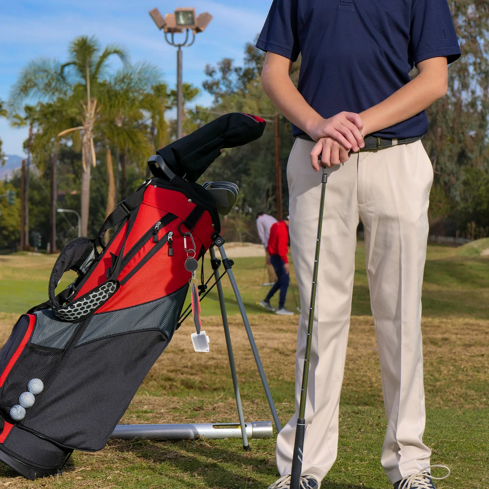 

1 set Golf Brush Cleaning Kit Divot Fork Towel Clean Golfs Club Brush Red Set Groove Accessories Practice Storage Tool