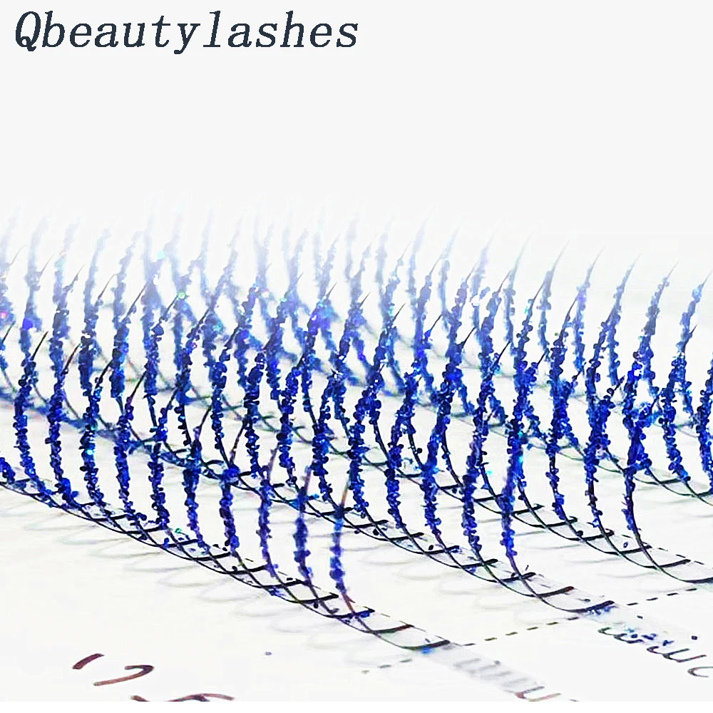 Qbeautylashes グリッタースパイク DIY まつげエクステンション コスプレつけまつげ 個別まつげミックス ソフトまつげ ハロウィン用