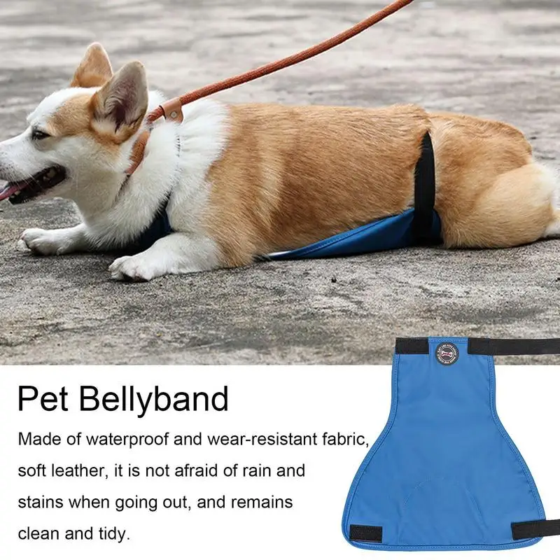 Dog Puppy Belly Band Dog Wraps Pee Diaper With Soft Leather Elastic Band Reserved Urinal For Dogs Puppy apron Keep Cleaning