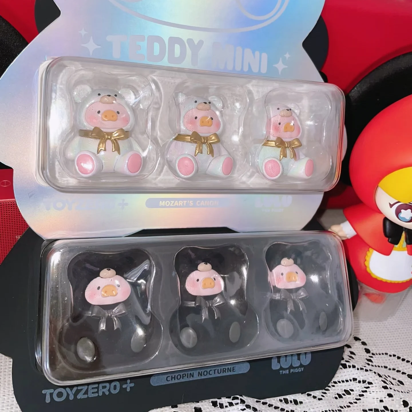 

Original Spot Canned Pig Lulu Teddy Min Limited Hang Card Cute Granule Model Figurine Toy Desktop Ornament Kawaii Gift Collect