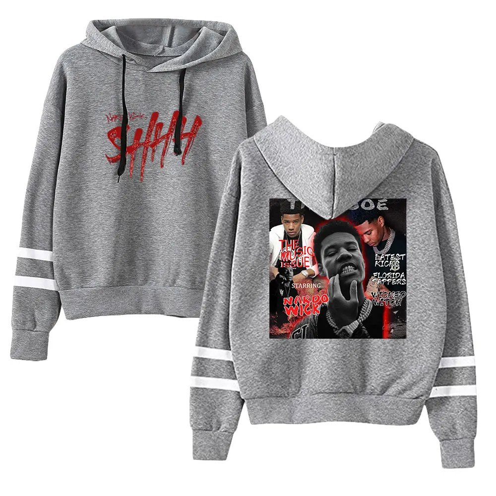 Sudadera con capucha de Nardo Wick Merch Unisex, sudadera con mangas paralelas sin bolsillos, ropa de rapero americano, Hip Hop, hombres y mujeres, 1